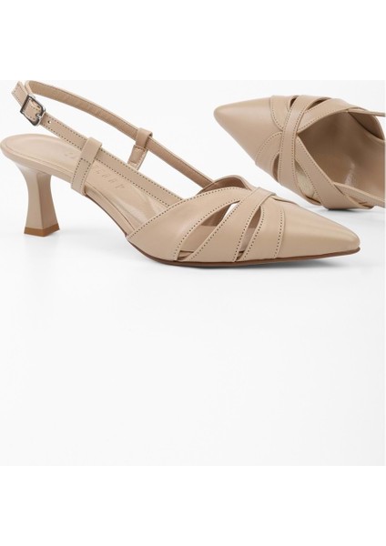 Kadın Liora Ten Cilt Kısa Topuklu Stiletto fiyatları