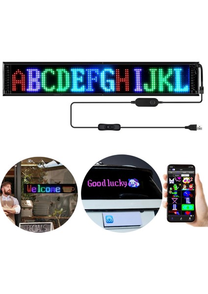 Fırsat Byr 12X98CM Kayan Yazi LED Tabela (4172) Yeni