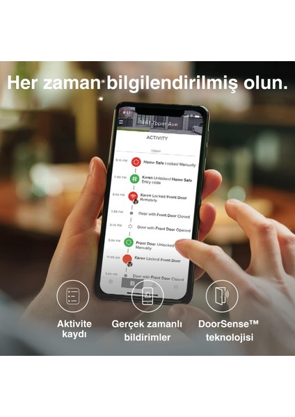 Akıllı Kapı Kilidi Linus L2 Uzaktan Kilitleme/kilit Açma Uzaktan Kontrollü 05/103210/SI indirimleri