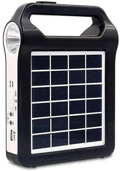 2400MAH Çok Fonksiyonlu Taşınabilir Solar Güneş Enerjili USB Ile Şarj Edilebilir Powerbank Kamp El Feneri