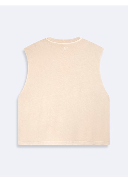 Erkek Boxy Fıt Bej Atlet fiyatları