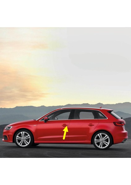 Audi A3 Sportback 2013-2016 Sol Ön Sürücü Kapı Kolu Kapağı 8V1837879A