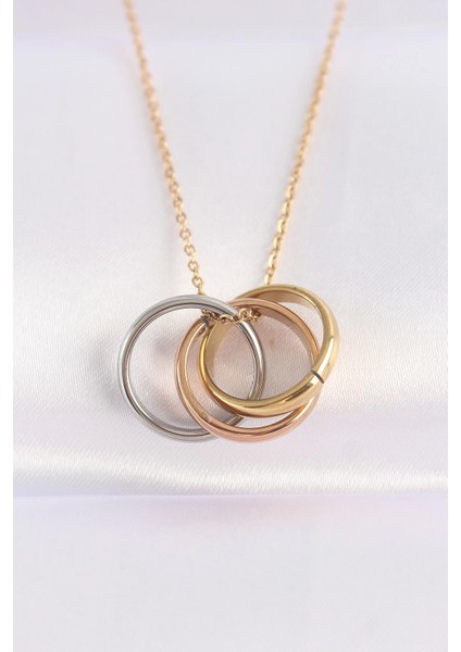 316L Çelik Zincir Çoklu Renk Cartier Model Kolye - TJ-BKO8668