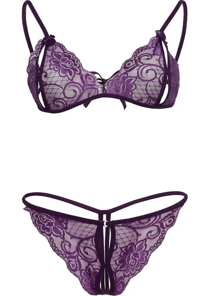 Dantelli Sütyen ve Gstring Takımı