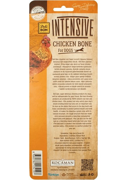 Intensive Tavuklu Kemik 15CM 1 Li Paket