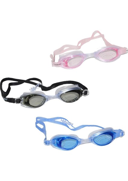 Silikon Yüzücü Gözlüğü Şeffaf Taşıma Çantalı + Kulaklık Hediye - RH7100 (Lisinya) fiyatları