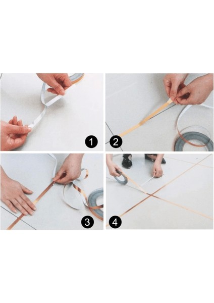 0.5 cm 50 Metre Gri Fayans Arası Şerit Bant - Lisinya modelleri