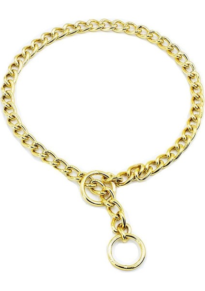Eğitim Serisi Zincirli Köpek Boyun Tasması 3,5X55 cm - Gold
