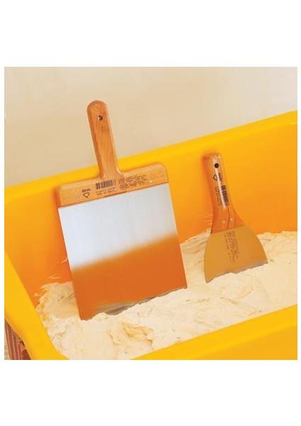 Dekor 004 Macun Ispatulası 10 cm Ahaşap Saplı