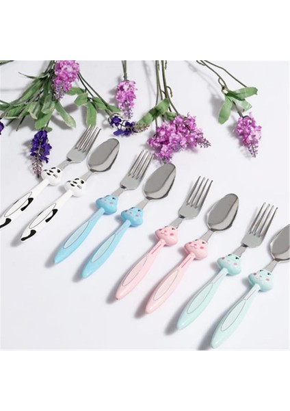Mama Çatal Kaşık Seti - 18 cm - Pembe