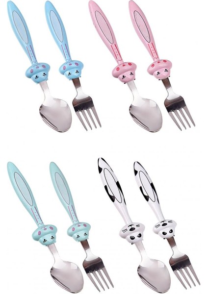 Mama Çatal Kaşık Seti - 18 cm - Pembe
