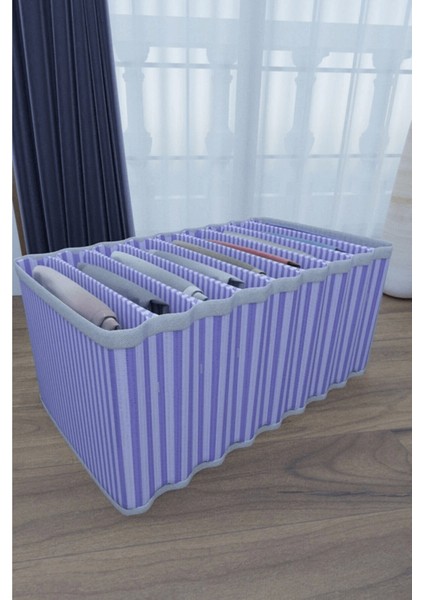 8 Bölmeli Dolap ve Çekmece Içi Düzenleyici Akordiyon Organizer L-00517 (3 Adet) ( Lisinya )