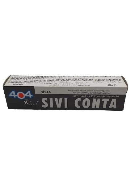 Siyah Sıvı Conta 45 gr