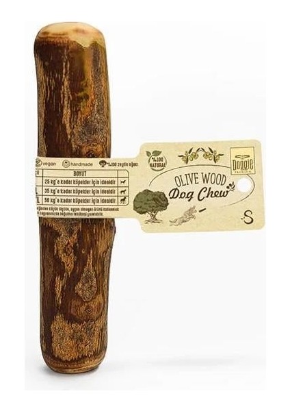 Doğal Zeytin Ağacı Çiğnenebilen Köpek Oyuncağı S 14 x 2 cm - 10 kg