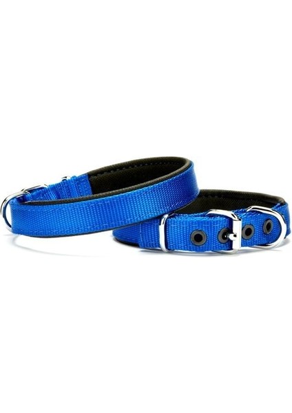Softlu Köpek Boyun Tasması 1,5 cm x 35 cm mavi