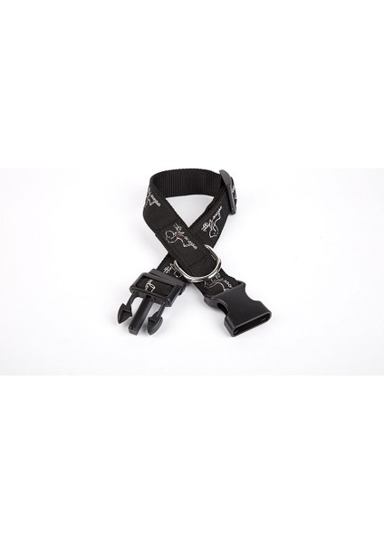 Köpek Desenli Dokuma Köpek Boyun Tasması 3 cm x 36-60 cm