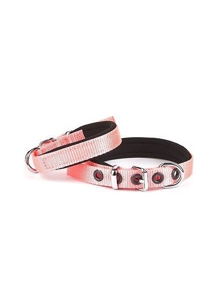 Softlu Köpek Boyun Tasması 1,5 cm x 35 cm Pembe