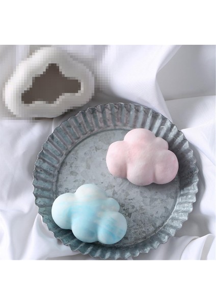 3 Boyutlu Bulut Silikon Kalıp K-850, Polyester Kokulu Taş Alçı Reçine Sabun Mum Kalıbı