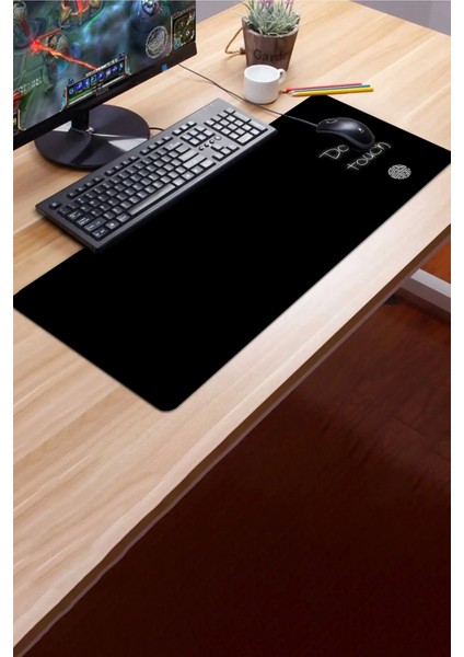 Dokunma Elleme Don't Touch Gamer Oyuncu Dikişsiz Sıvı Geçirmez Klavye Mouse Pad 32X70CM