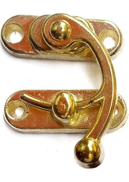 Yay Gözü, Ahşap Kutu Klipsi - Minik 20X24 mm, Sarı, 1 Adet