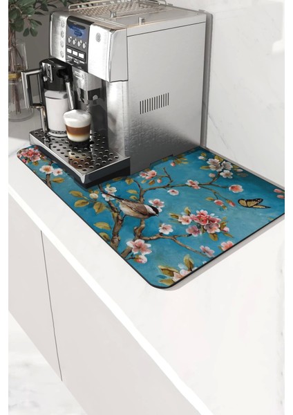 Kahve Makinesi Matı Sıvı Geçirmez Kaymaz Yıkanır Çaycı Çay Espresso Makinesi Pad 35X45CM 27250202