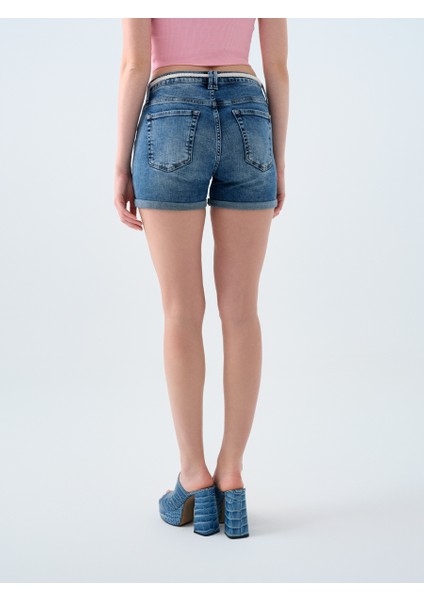 Slim Fit Kadın Şort