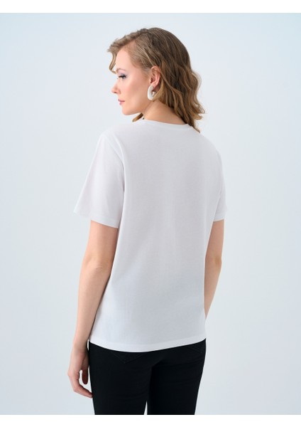 Regular Fit Kadın Tshirt U.kol