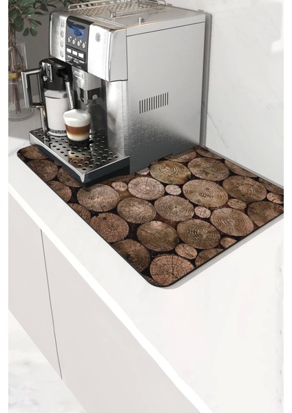 Kahve Makinesi Matı Sıvı Geçirmez Kaymaz Yıkanır Çaycı Çay Espresso Makinesi Pad 35X45CM 27250204