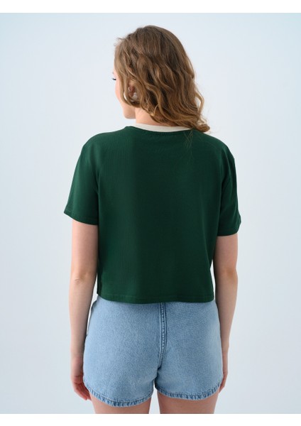 Long Crop Kadın Tshirt K.kol