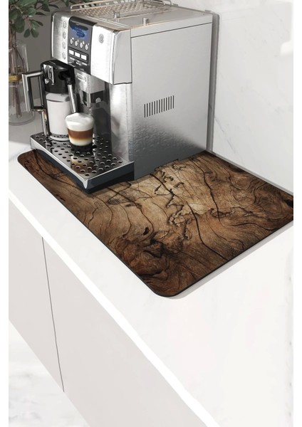 Kahve Makinesi Matı Sıvı Geçirmez Kaymaz Yıkanır Çaycı Çay Espresso Makinesi Pad 35X45CM 27250206