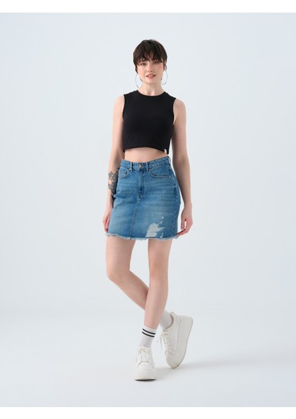 Slim Fit Kadın Etek