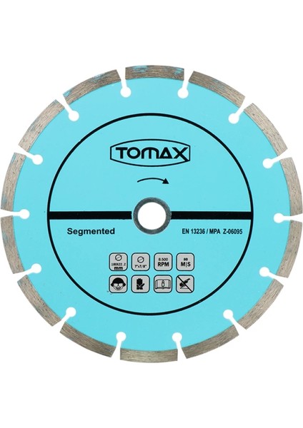 Segmentli Elmas Beton Kesici Disk - 115X2,0X22