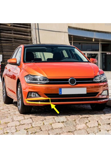 Vw Polo 2018-2021 Ön Tampon Orta Izgara Sağ Parça Kromlu 2G0853677T