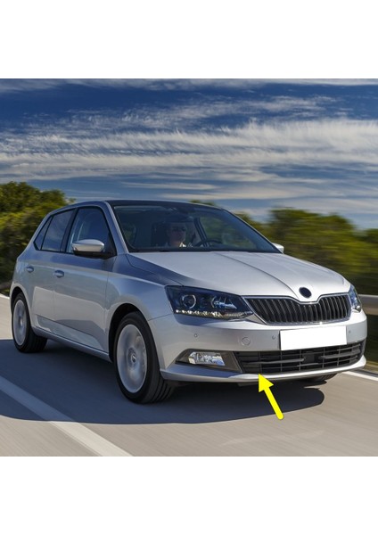 Skoda Fabia 3 2015-2018 Ön Tampon Orta Izgara Sağ Parçası 6V0853666
