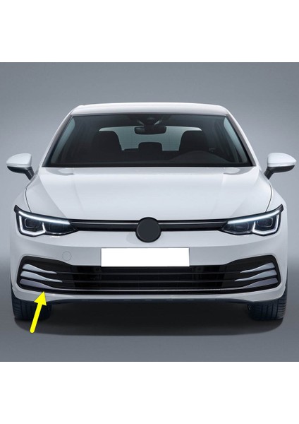 Vw Golf 8 2020-2023 Ön Tampon Sağ Izgarası Sensör Delikli 5H0853666J