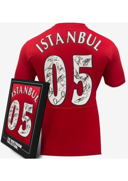 Istanbul 2005 Team Back Signed Shirt (Boxed)
