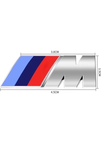 Yan Çamurluk ve Bagaj Abs M Logo Rozet Amblem