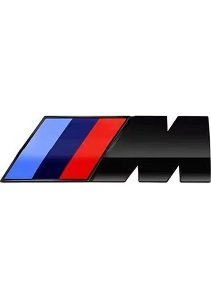 Yan Çamurluk ve Bagaj Abs M Logo Rozet Amblem (4,5 mm - 1,5 mm Gümüş)