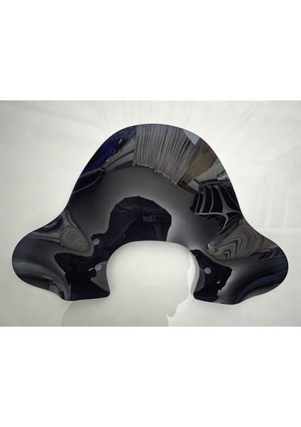 Rks Pride 125 Siperlik Ön Cam 2023-2025 Model 39CM Siyah Renkli 4mm Aparat Gönderilmeyecek