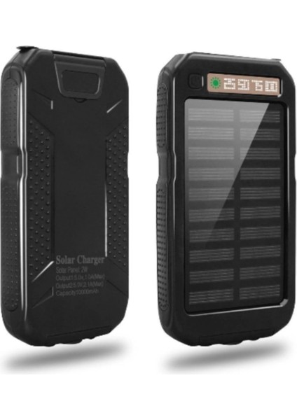 Güneş Enerjili Işıklı Solar Taşınabilir USB Girişli Şarj Cihazı Powerbank 15000 Mah fiyatları