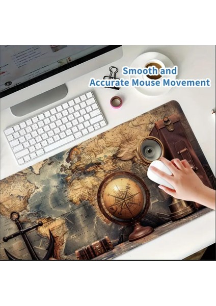 70X30 cm Denizci Haritası Tasarımı Kaydırmaz Taban Speed Yüzey Oyuncu Mouse Pad Gaming indirimleri