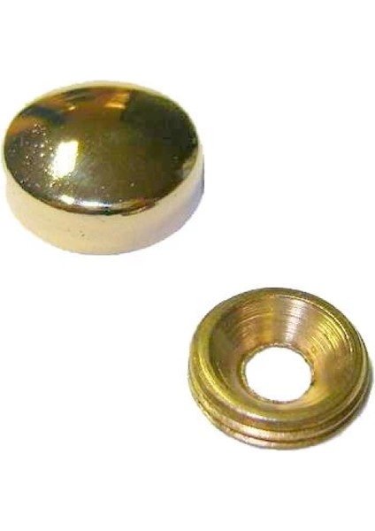 Vida Kapama Kapağı 20 Mm, Sarı - 100 Adet