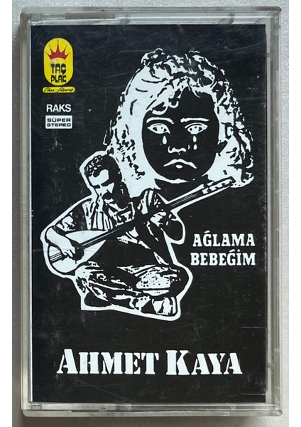 Ahmet Kaya Ağlama Bebeğim Kaset (Orjinal Dönem Kağıt Baskı)