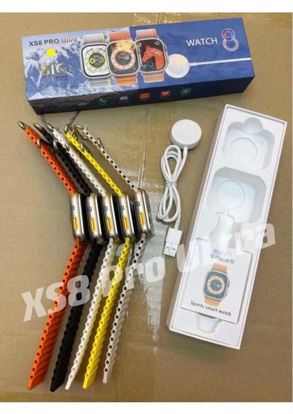 Watch 8 Akıllı Saat Xs8 Pro - Bluetooth, Su Geçirmezlik, Kablosuz Şarj
