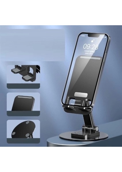 Pratik Katlanabilir Telefon Tutucu Stand Yuvarlak Tabanlı MC-460