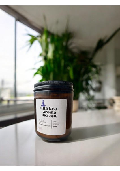 Amber Kokulu Meditasyon Mumu | Kök Çakra Dengeleyici | Yoga ve Nefes Seansları İçin | Doğal Soya Kavanoz Mum 170 gr - 6fl Oz indirimleri