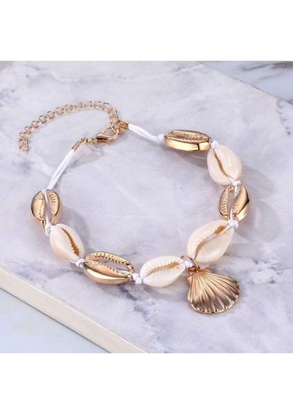 Vintage Style Doğal Deniz Kabuğu Bayan Ayak Halhal modelleri