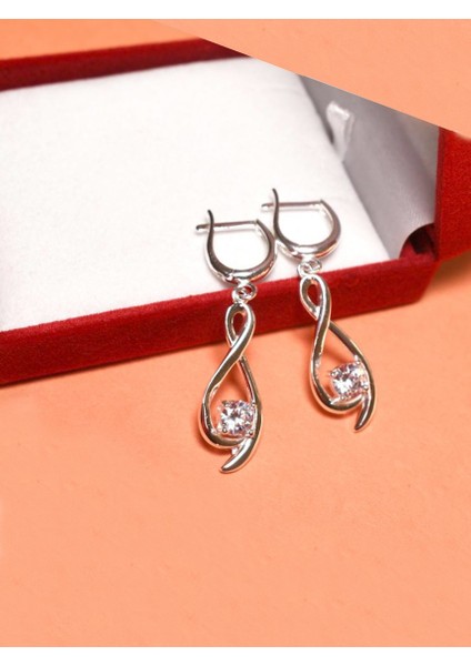 925 Ayar Gümüş Sonsuzluk Sallantılı Bayan Küpe fiyatları