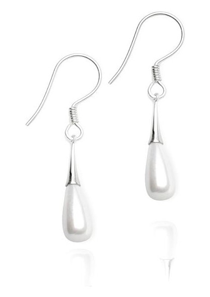 Gümüş Doğal Tatlı Su İncisi Bayan Gümüş Küpe