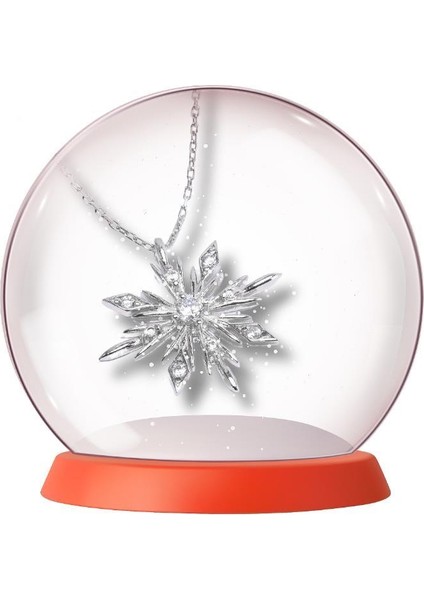 Diamond Seri Özel Tasarım Kar Tanesi Snowflake Kadın Gümüş Kolye fiyatları